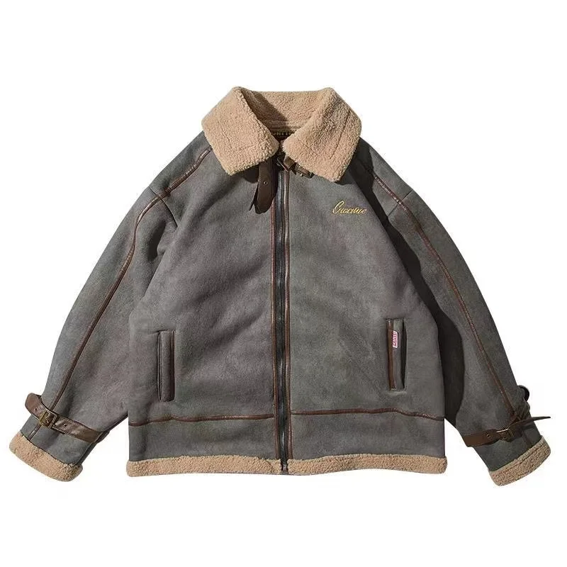 

2022 хлопковая куртка, стеганая куртка, Мужская куртка из овечьей шерсти, зимняя облегающая куртка с бархатной подкладкой в Корейском стиле, м...