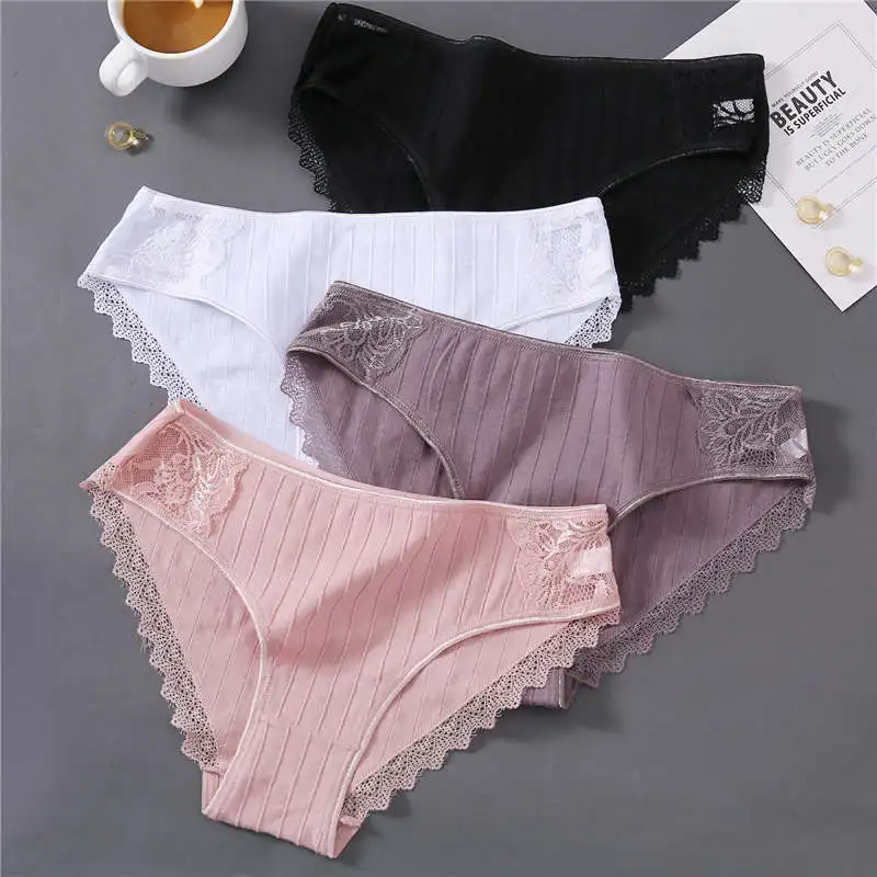 Женские хлопковые трусики сексуальные кружевные трусы женское нижнее белье