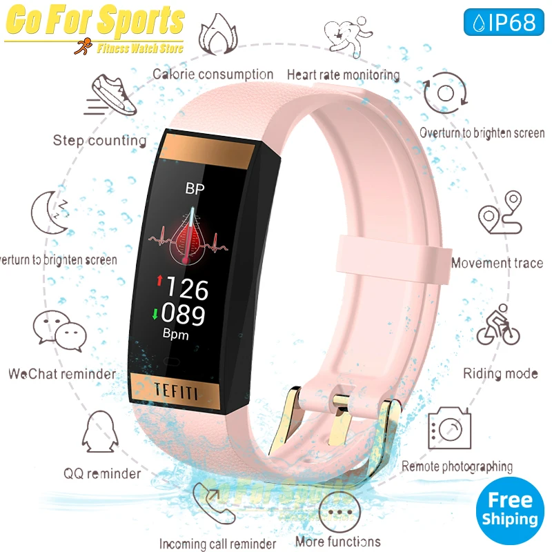 Женские Смарт-часы E78 с пульсометром и тонометром фитнес-браслет трекером
