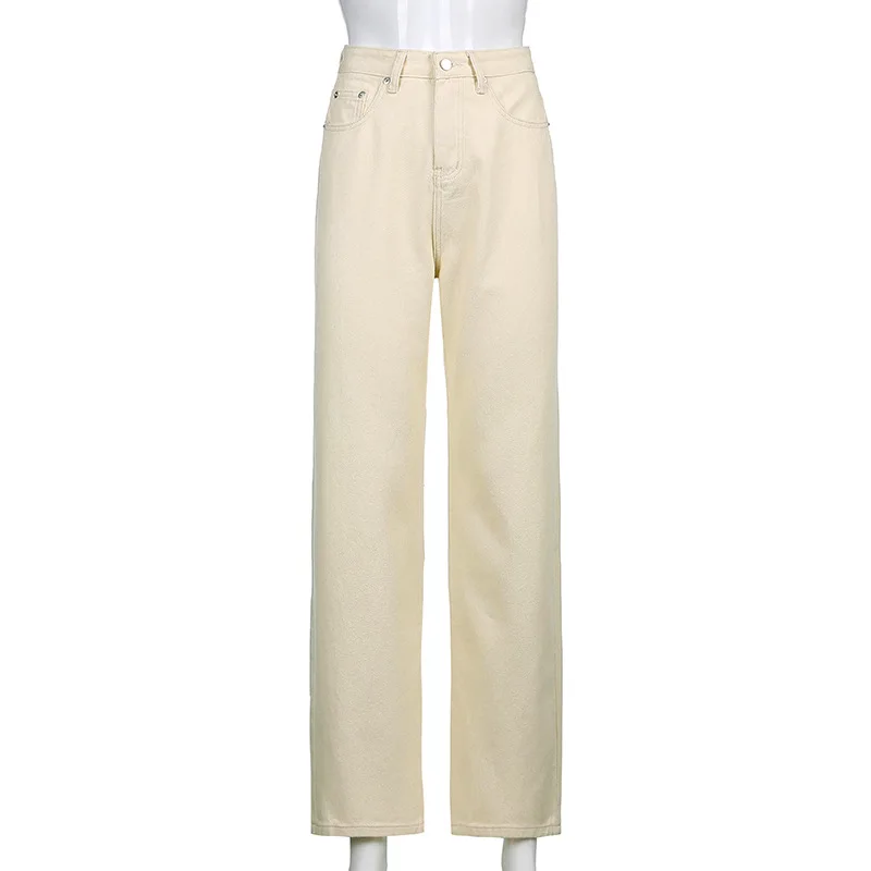 

New Women Fashion Baggy Jeans Ladies Girls High Waist Wide Leg Jeans Loose Flare Pencil Denim Pants Trousers Streetwear