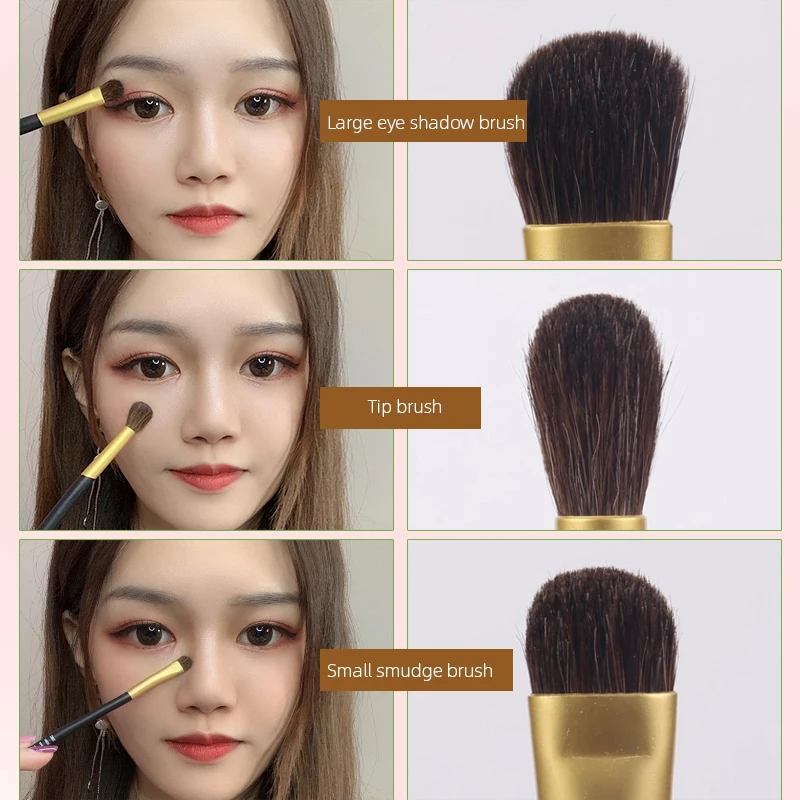 3 шт. набор кистей для макияжа косметическая кисть теней Кисть инструменты