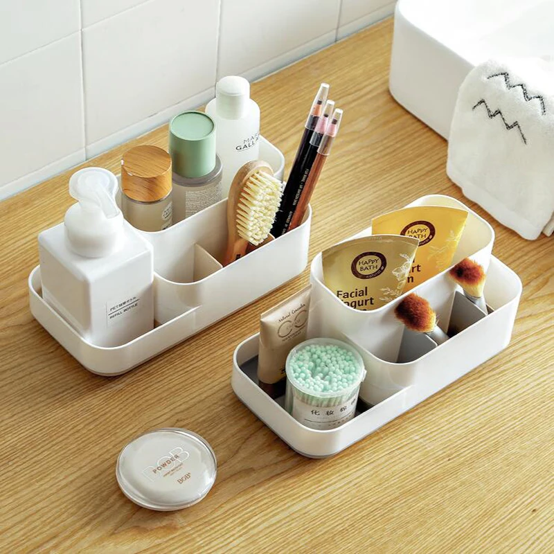 Многофункциональная коробка для хранения косметики ванная комната органайзер