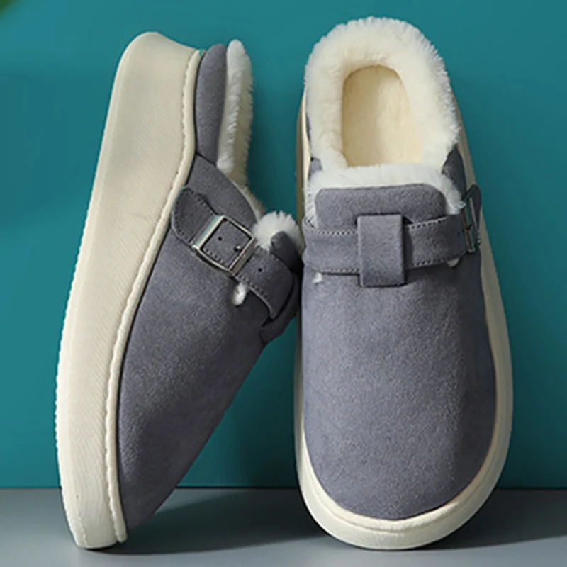 Winter Womens Soft Warm Slippers Antiskid Waterproof Platform House Cotton Indoor Outdoor Bedroom Couples Floor Shoes | Обувь
