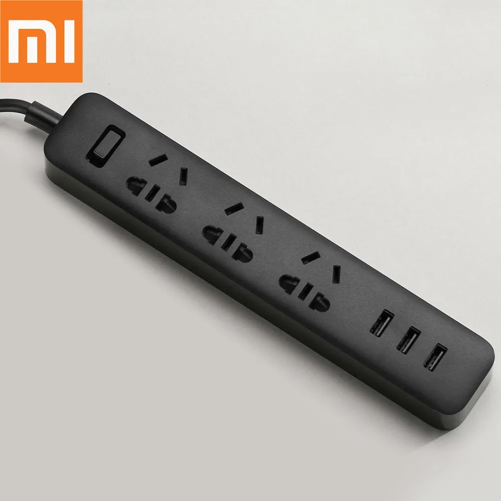 Оригинальный Xiaomi электронный разъем питания быстрая зарядка 3 USB + розетки