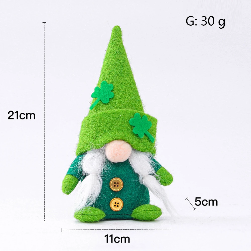 

1Pcs New Patrick's Day Plush DollSwedish Gnome Patricks Day Stuffed Gnome Plush Doll