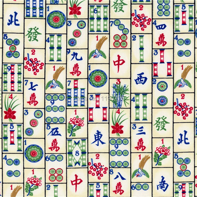 100x110 см/39 &quotx 43&quot костяшки для Маджонга Mah-jong игровая ткань хлопчатобумажная