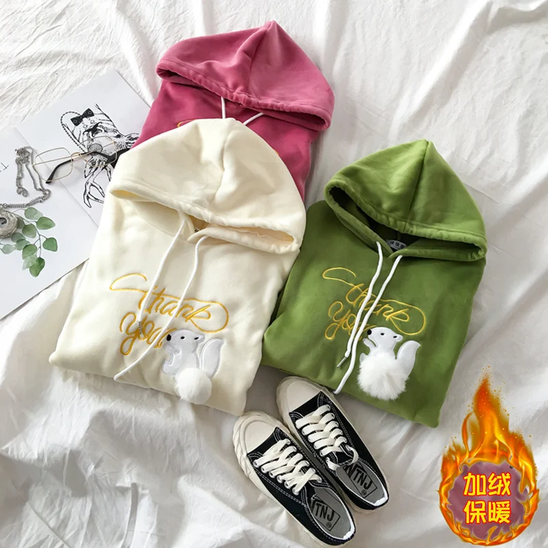 Двусторонний Золотой бархатный свободный свитер с капюшоном женская короткая