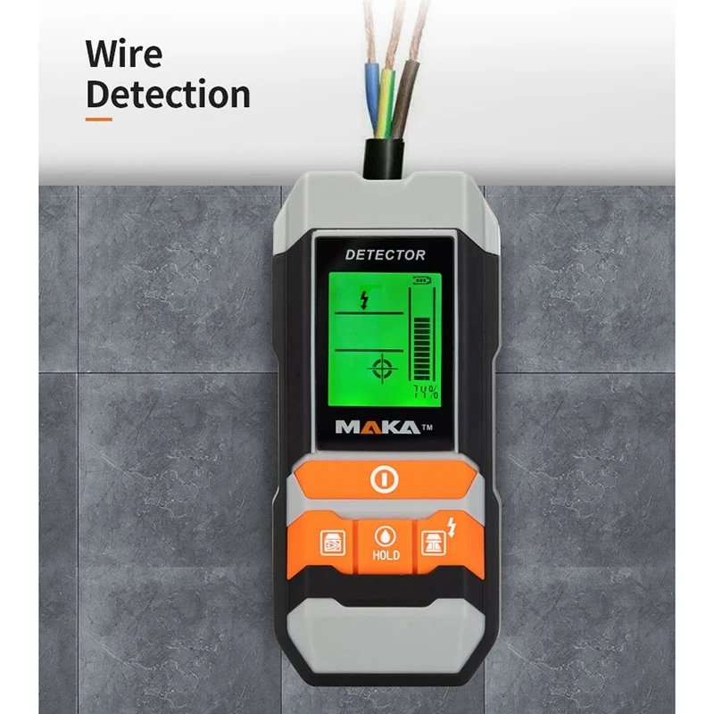 MAKA MKL-D05 4 in 1 Multifunctional Wall Scanner Digital Metal Wood Moisture Detector AC Voltage Cable Wire Finder | Инструменты