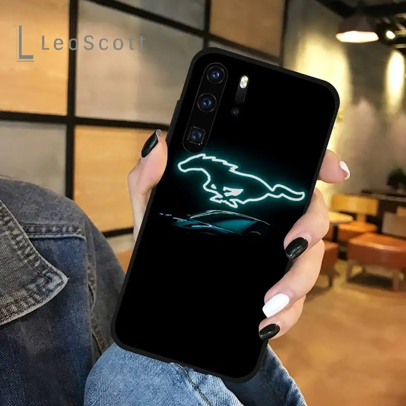 

Luxury car sport Cool Mustang horse Phone Case For Huawei honor Mate P 9 10 20 30 40 Pro 10i 7 8 a x Lite nova 5t