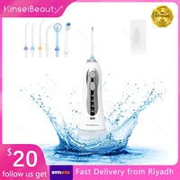 electric teeth irrigator 3 modes water thread flossing dental cleaning kit 300ml big water tank oral health mouth tooth cleaner
