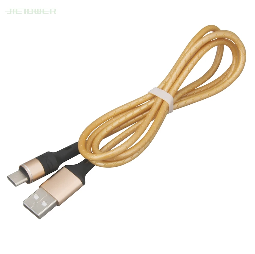 50 шт./лот USB Type C кабель 1 м небесная Колонка Быстрая зарядка USb c для передачи данных