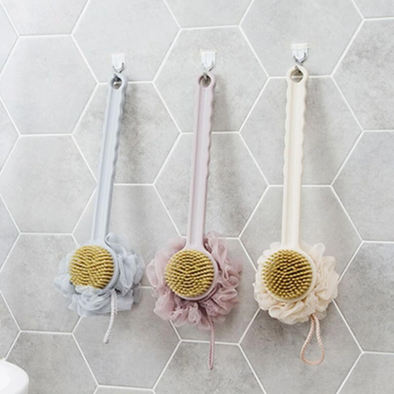 Щетка для сухого тела Мягкая натуральная щетина деревянная щетка душа и ванны с