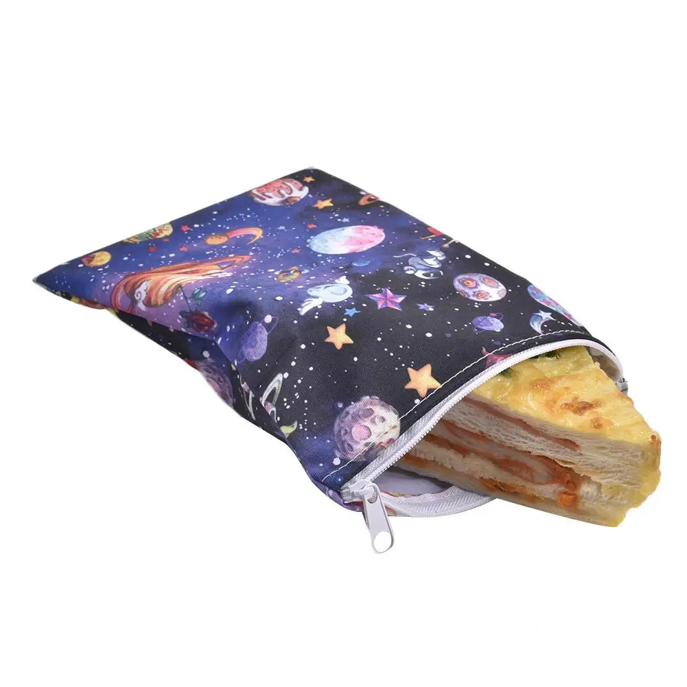 3 шт Многоразовые Пакеты для закусок сэндвич хлеб водонепроницаемая сумка