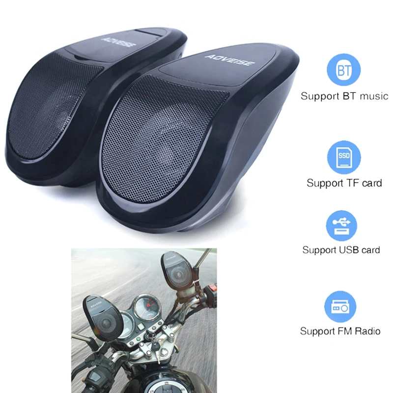 Мотоцикл усилитель звука Bluetooth U диск стерео с FM радио светильник