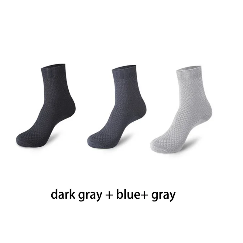 dark graybluegray 5 пар/лот, хлопковые мужские носки, синие высокие носки, носки-башмачки с якорем и звездой, мягкие забавные носки, повседневные носки, мужские Чулочные изделия - Цвет: dark graybluegray