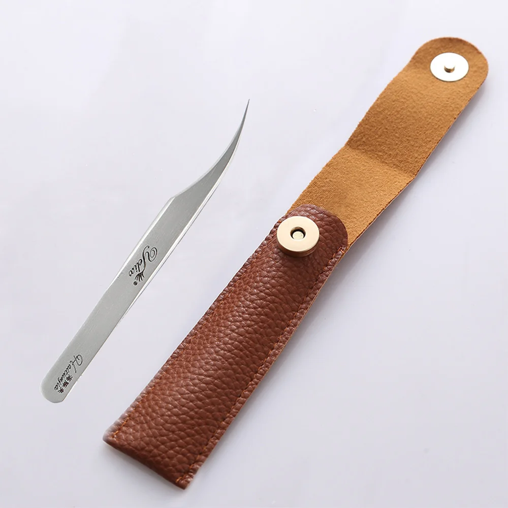 Высококачественный 3D Пинцет для ресниц, точный Пинцет для ресниц, пинцет для наращивания ресниц, легкий Пинцет для открытого цветка - Цвет: Dolphin