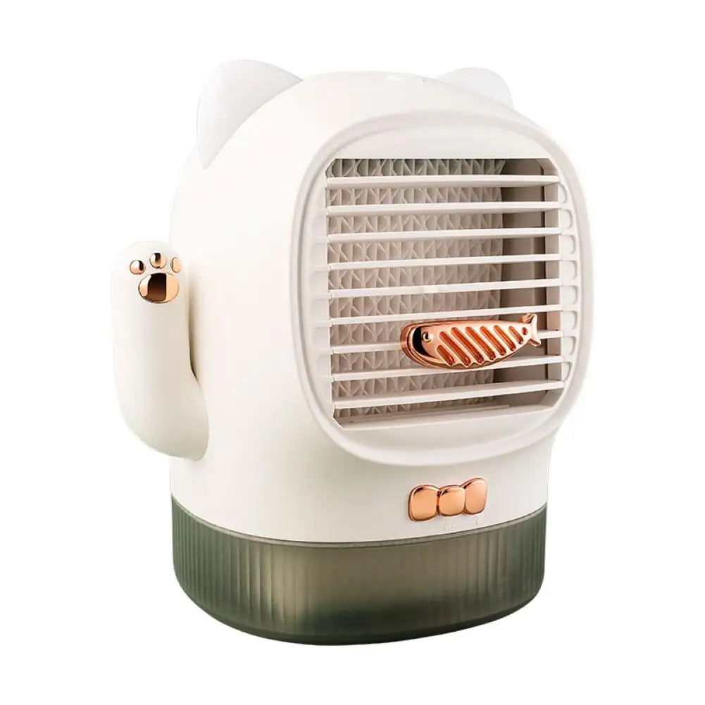 

Portable Air-conditioning Fan USB Rechargeable Lucky Cat USB LED Air Conditioner UV Disinfection Humidifier Cooler Fan