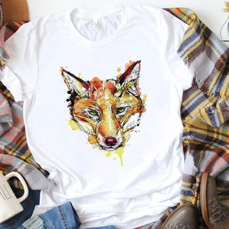 

Женская футболка с коротким рукавом, с принтом