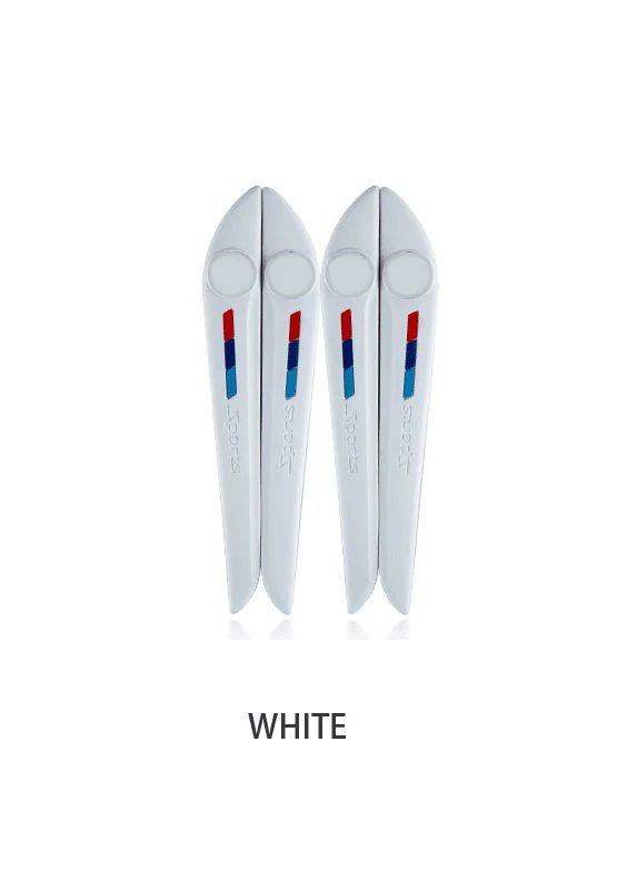 White 4pcs Защита боковой кромки для автомобильной двери, бампер для автомобиля, зеркало заднего вида, защитные уголки, стикер от царапин, резиновый Универсальный Силан - Цвет: White 4pcs