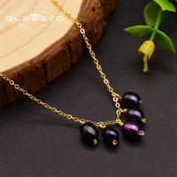 glseevo original design natural black pearls pendant necklace for women party girlfriend gifts bohemia fashion jewellery gn0108