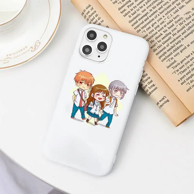 

Fruits Basket Japan anime Phone Case Candy Color for iPhone 6 7 8 11 12 s mini pro X XS XR MAX Plus