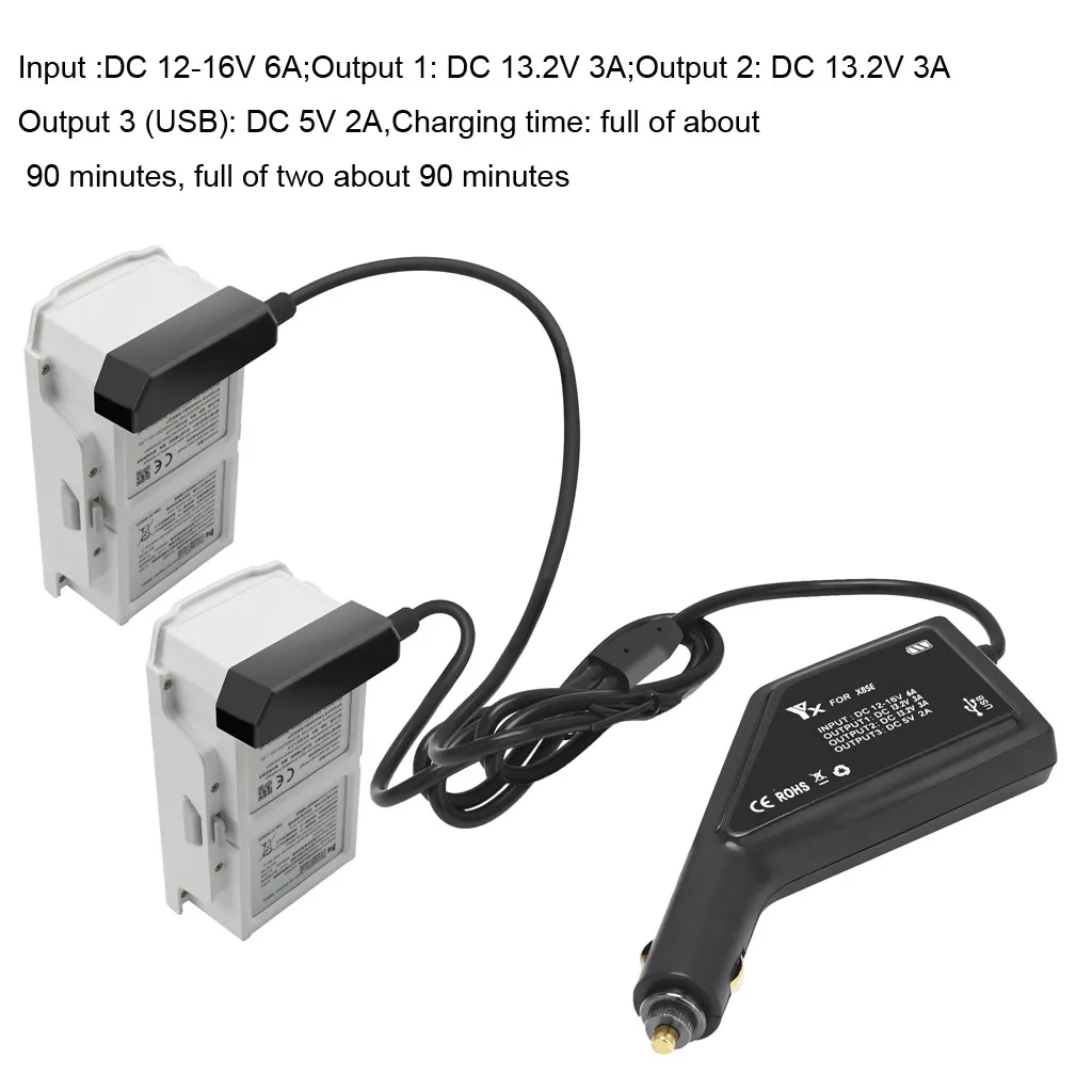 Аксессуары 3 в 1 USB Автомобильное зарядное устройство пульт дистанционного
