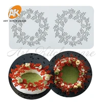 new wreath leaf silicone cake lace mold cake decorating tool border decoration lace mold kitchen baking tool
