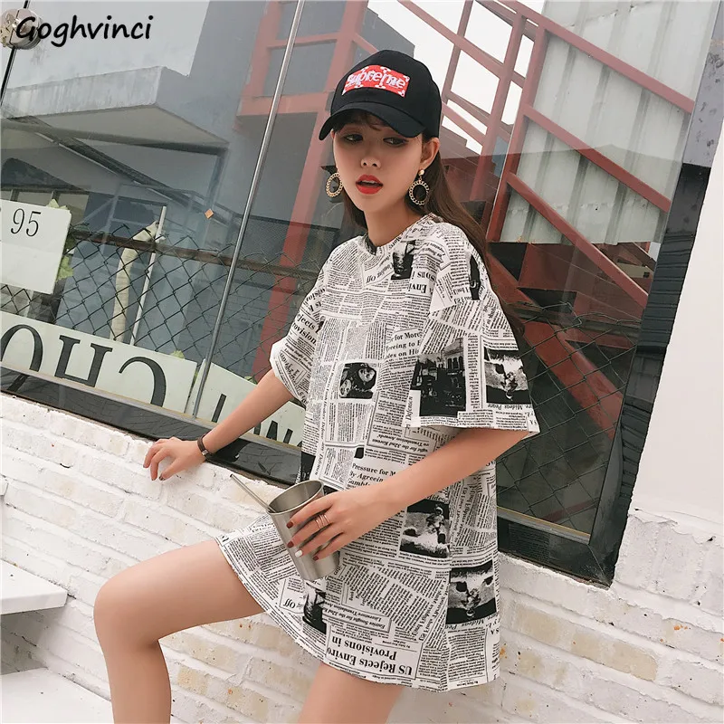 Женские футболки простая летняя футболка с принтом в стиле хип-хоп и круглым