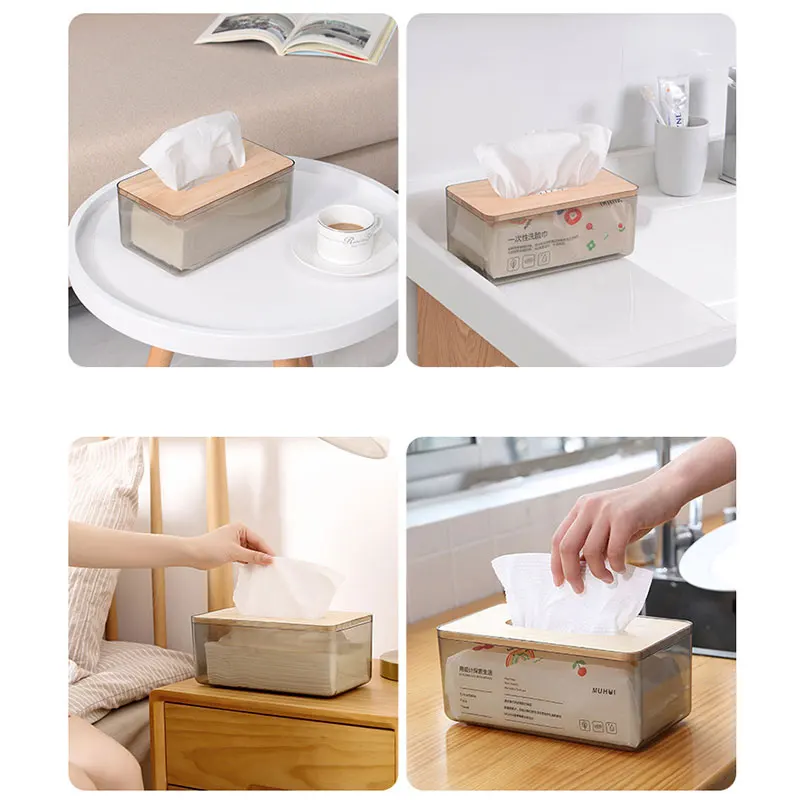 

Simple Creative Tissue Box Household Living Room Pumping Box Desk Organizer Tissue Home Livingroom Bedroom Paper Boxes