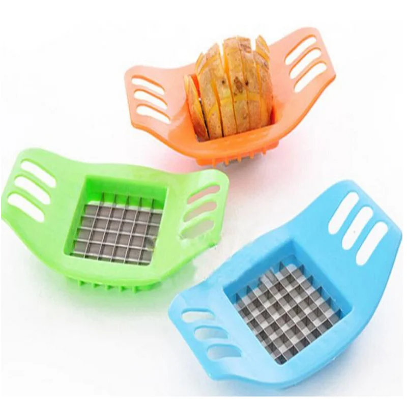 Multifunctional 1Pcs French Fry Potato Chip Cut Cutter Vegetable Fruit Slicer Chopper Chipper Blade Easy Kitchen Tools | Дом и сад