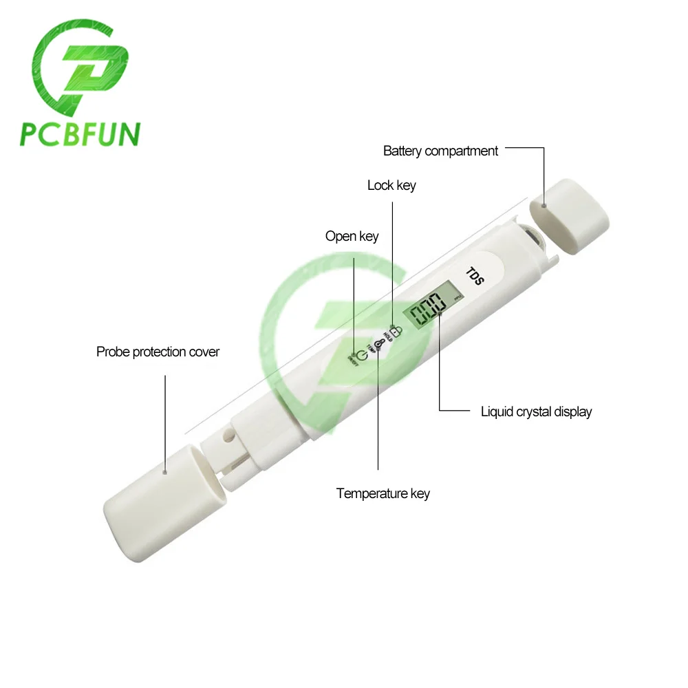 TDS-M1S ручка для тестирования качества воды портативная фоторучка со светодиодный