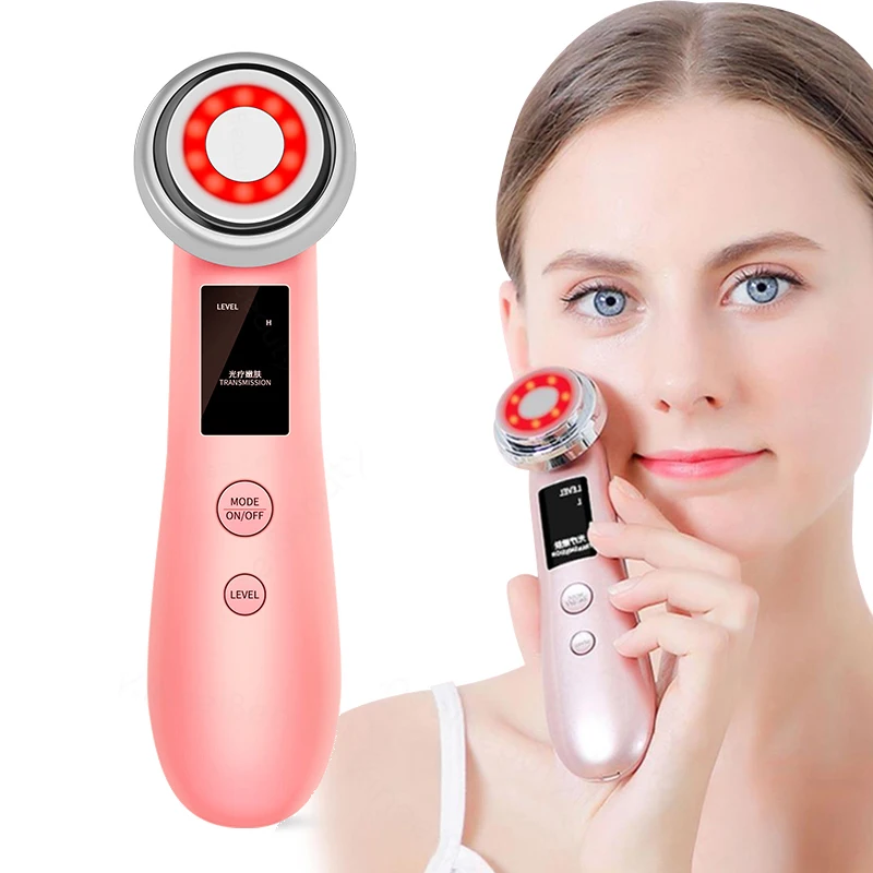 Массажер для лица лифтинг светодиодный фотон омоложение кожи очищение уход за