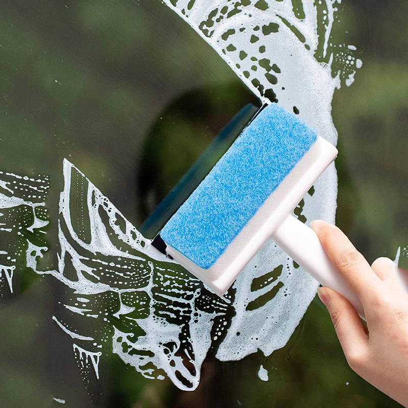 

Multi-functional Glass Window Wiper Brush Double-sided Shower Squeegee Cleaner Bathroom Mirror Cleaning Brush Home Cleaning Tool