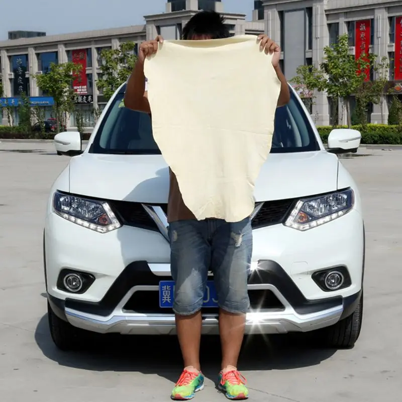 

Natural Chamois Leather Car Cleaning Cloth Wash Suede Absorbent Quick Dry Towel