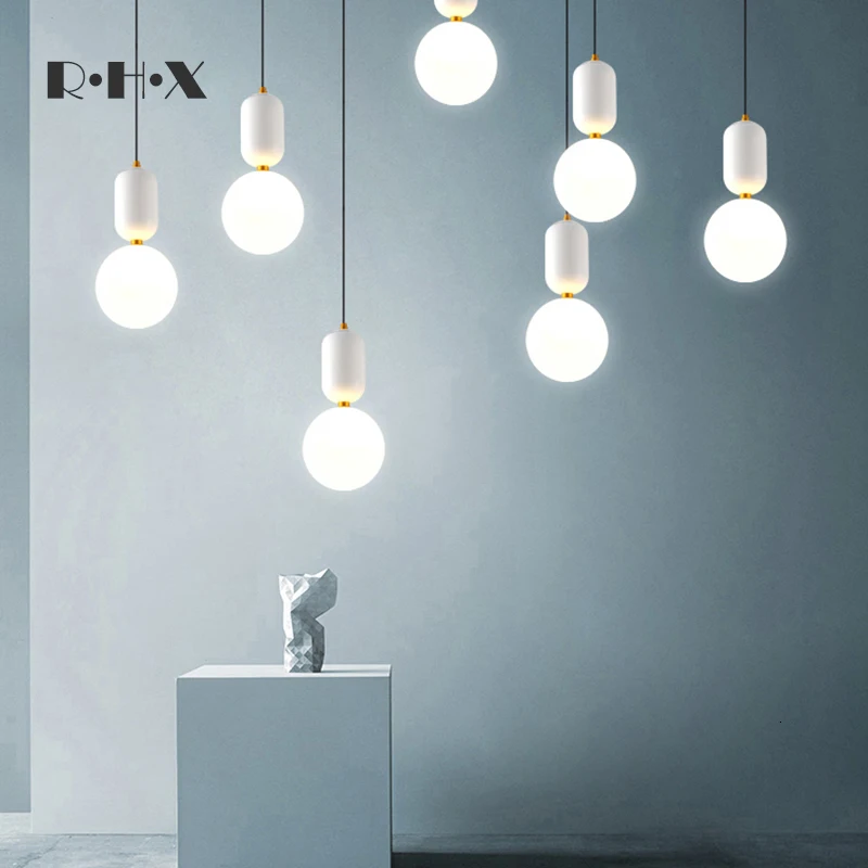 

Have Small A Chandelier Modern Originality Arts Personality Restaurant Bar Counter Round Ball Glass A Chandelier Single Head
