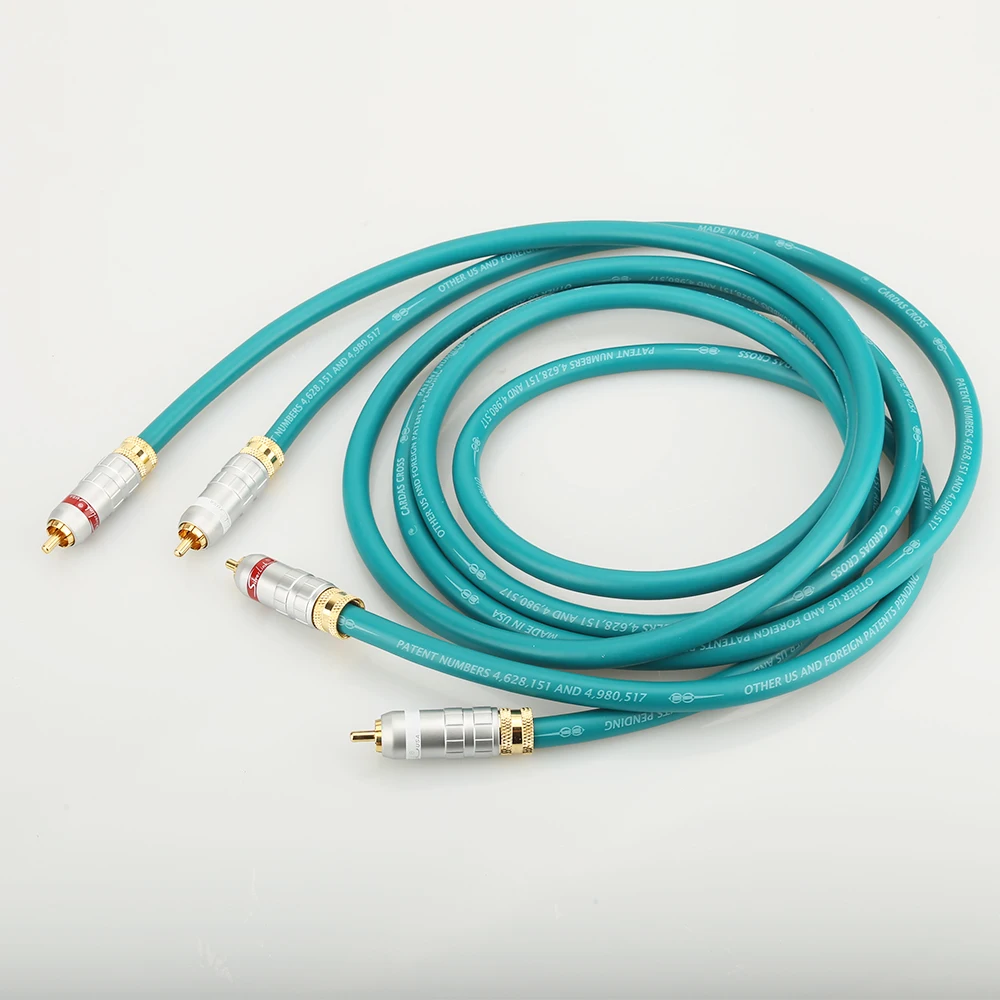 

1pair High Quality HiFi Audio Extension RCA plug RCA interconnect cable RCA Audio Cable HIFI Audio RCA Cable