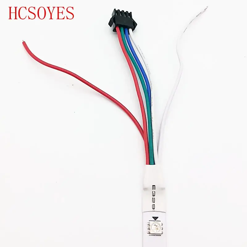 WS2813 светодиодная Пиксельная полоса 1 м/5 м двойной сигнал 30/60/144