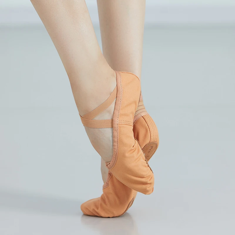 Sansha/Балетки для взрослых парусиновые балетки с раздельной подошвой женщин и