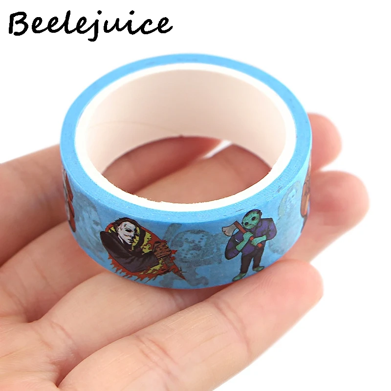 

24pcs Horror Characters Scrapbooking Creative DIY Washi Tape Paper Waterproof Stickers Notebook Decoration Gifts Accessories