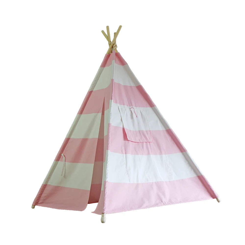 

[AWM] Indian Tent 4 (Small Bunting / With External Shutter Built-In Pocket) Pink Stripes ZJ55