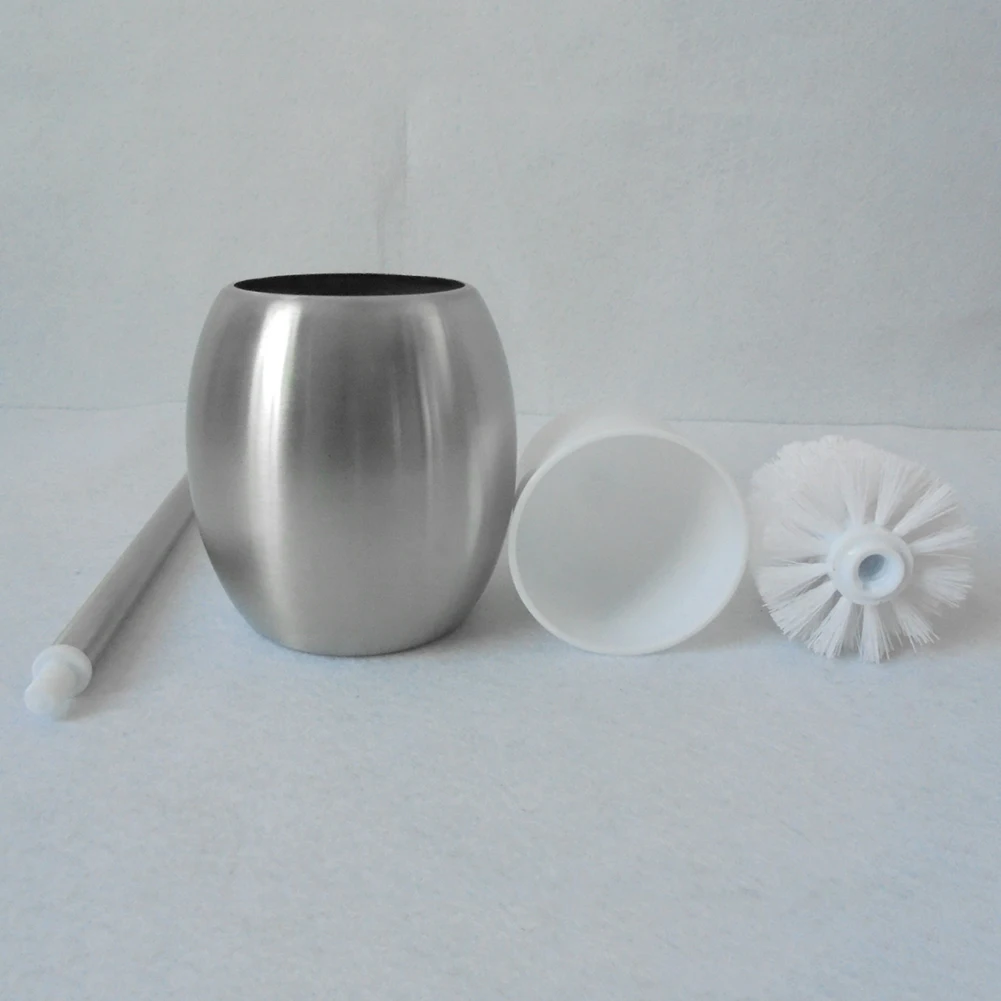 Новая нержавеющая сталь унитаз чистящие щетки ручка держатель Туалет Ванная