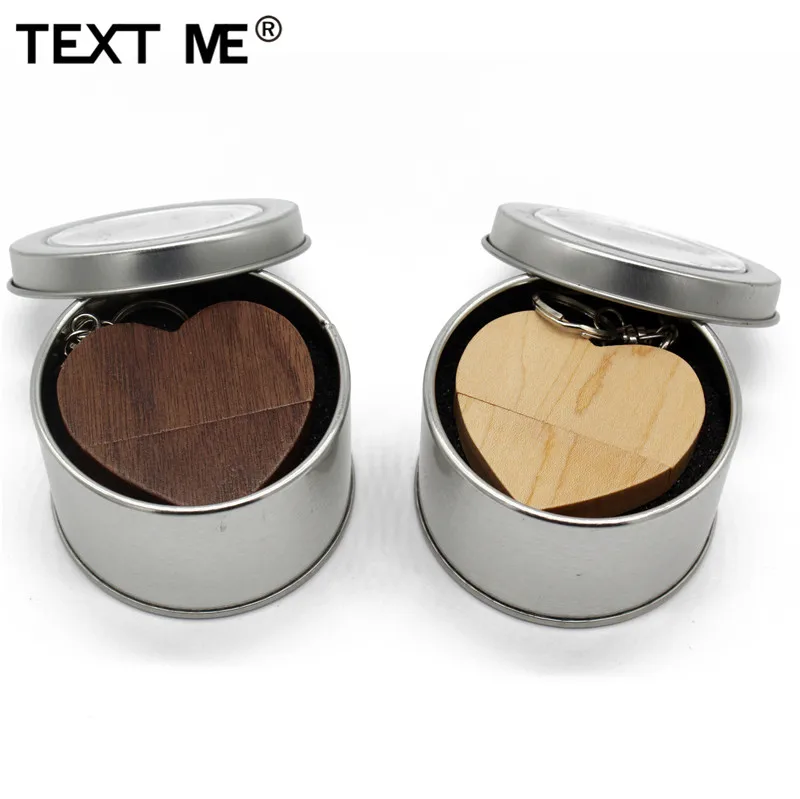 TEXT ME креативный usb флеш-накопитель с сердечком+ коробка, 4 ГБ, 8 ГБ, 16 ГБ, 32 ГБ, 64 ГБ, usb 2,0, подарок, флешка с логотипом, подарок для девочки