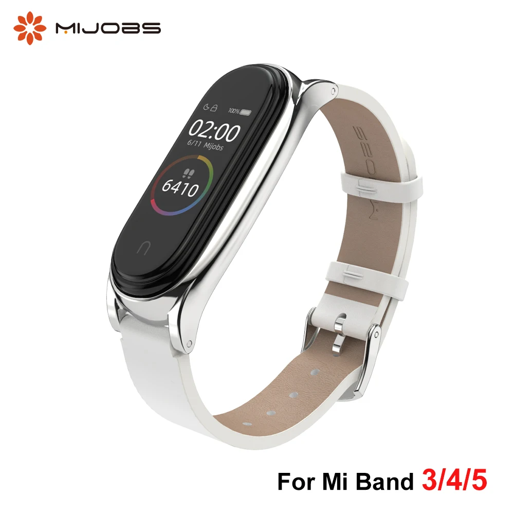 Наручный ремешок для Xiaomi Mi Band 5 6 4 браслет PU кожаный на запястье 3 браслеты в едином