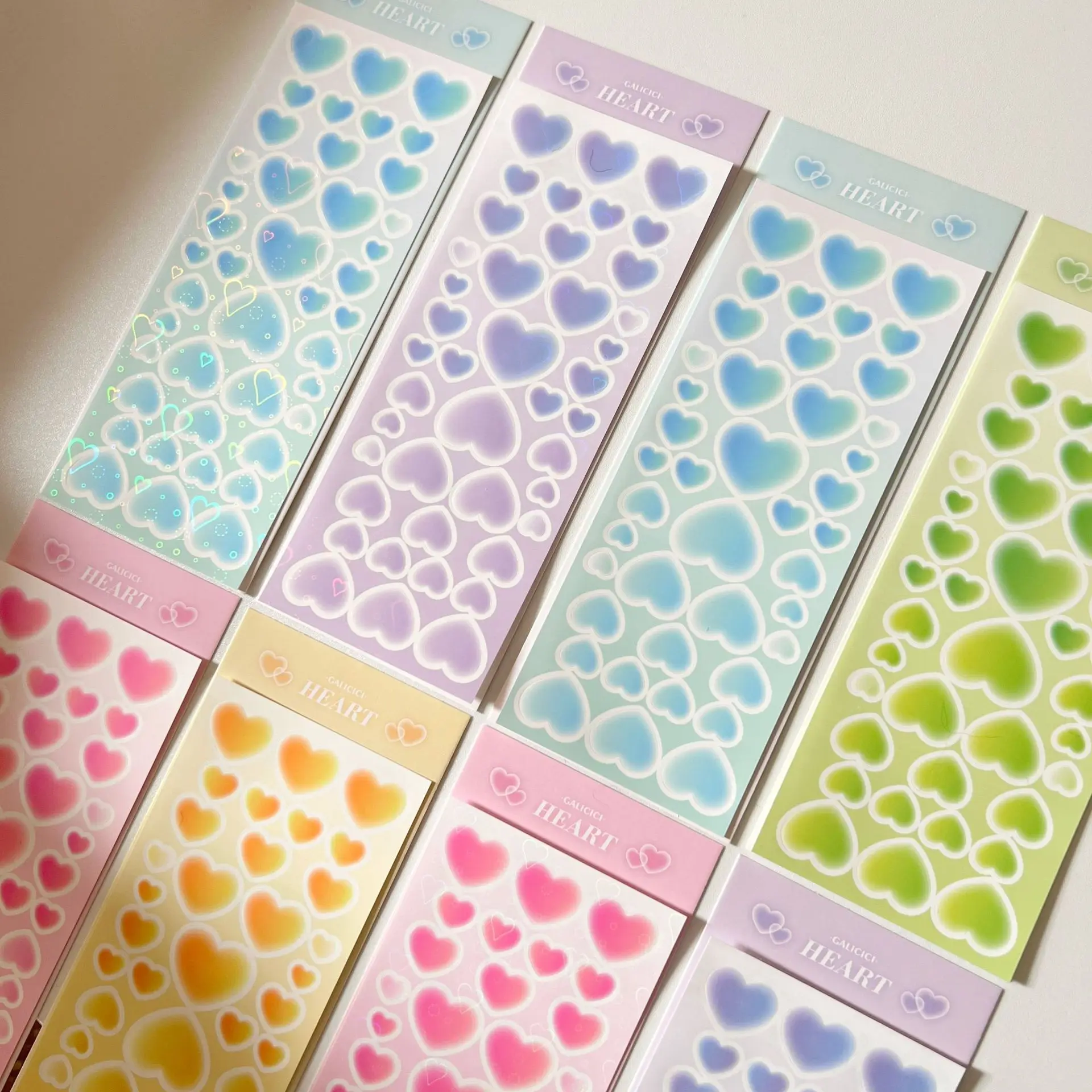 Креативная кавайная заботливая атмосфера Лазерная Фотокарта счастливое