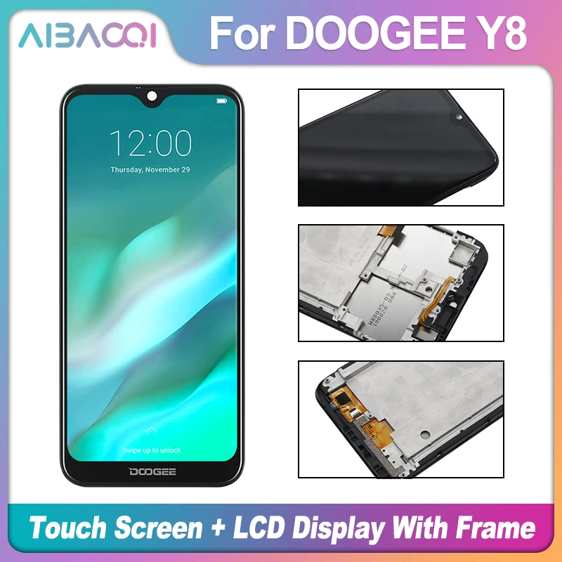 Оригинальный сенсорный экран AiBaoQi 6 1 дюйма + ЖК-дисплей 1280x600 сменная рамка в сборе