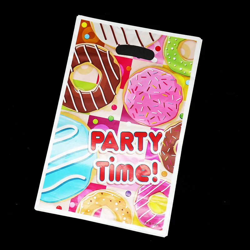 Подарочные пакеты для пончиков 10 шт./лот детские украшения дня рождения