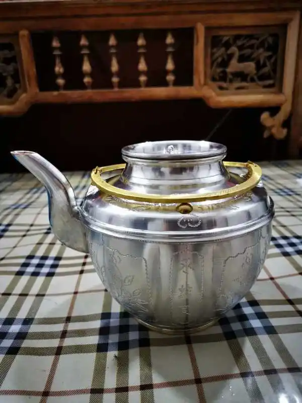 

Чайный набор ручной работы, из чистой жести, 1 шт.