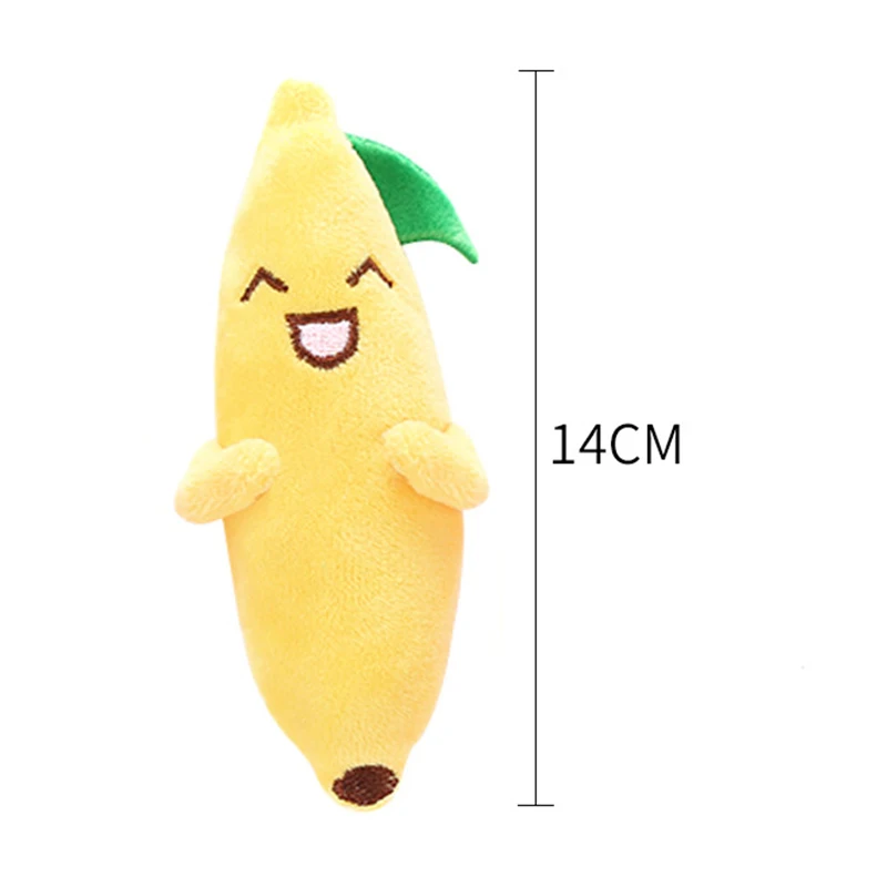 Игрушка для жевания со звуком щенков и собак фрукты овощи курица барабан пищащая