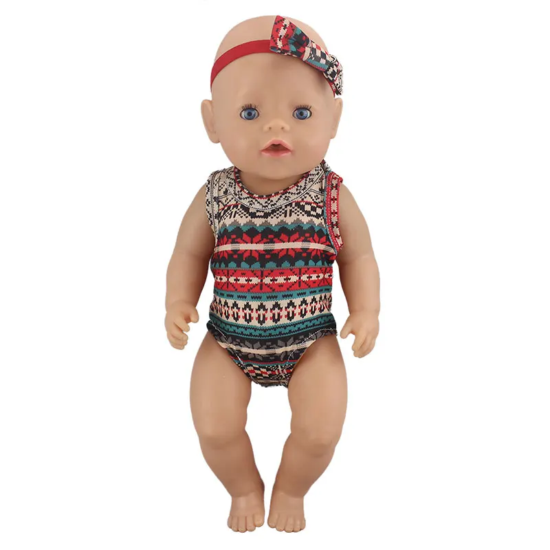 

1pcs Fashion Swim Suit Fit For Baby Reborn Dolls 43cm Doll Clothes