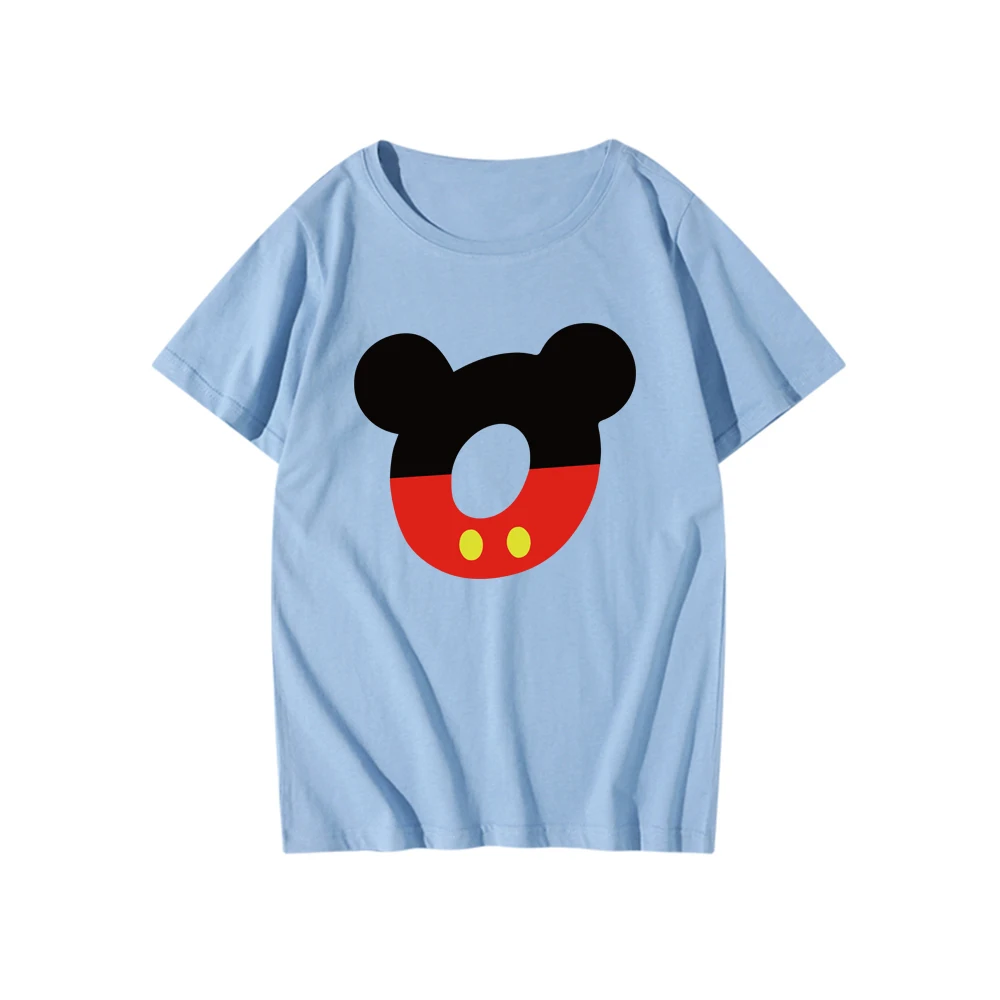Футболка женская с коротким рукавом Повседневная рубашка рисунком Диснея Микки